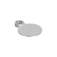QuadroDesign FFQT QA002AS Круглая полка для излива или душевой штанги, цвет Brushed Stainless Steel