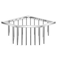 Decor Walther © 0703300 WA ECK1 Угловая полка для губки Хром
