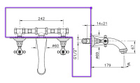 ™ Nicolazzi C2177 Встраиваемая часть для смесителя со стены