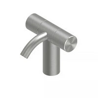 QuadroDesign HUM 2401VAS Смеситель для раковины на 1 отверстие из столешницы с запорными вентилями, цвет Brushed Stainless Steel