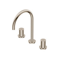 Ritmonio PR52AE202F46 Diametro35 S Смеситель на 3 отв. для раковины F46 BRUSHED CHAMPAGNE PVD