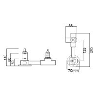 ZC ZC0D2516GR.C ZC0 Встраиваемая часть на 2 потребителя