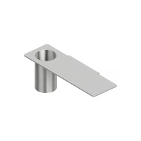 QuadroDesign Аксессуары QA1602AS Полка с держателем зубных щеток, цвет Brushed Stainless Steel
