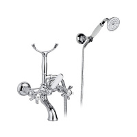 Nicolazzi 1402CR18 Смеситель для ванны с ручным душем со стены DAMES