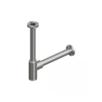 QuadroDesign SI006-AS Сифон для раковины, цвет Brushed Stainless Steel